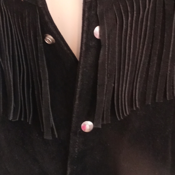 COPY - Leather suede bikers coat/free shipping - Picture 5 of 5